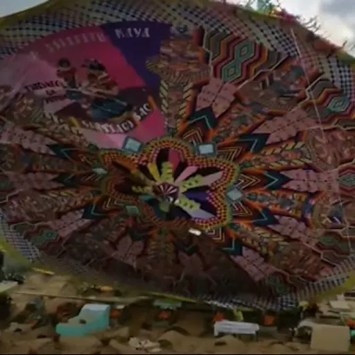 Barrilete gigante. ,Captura de pantalla video Facebook.