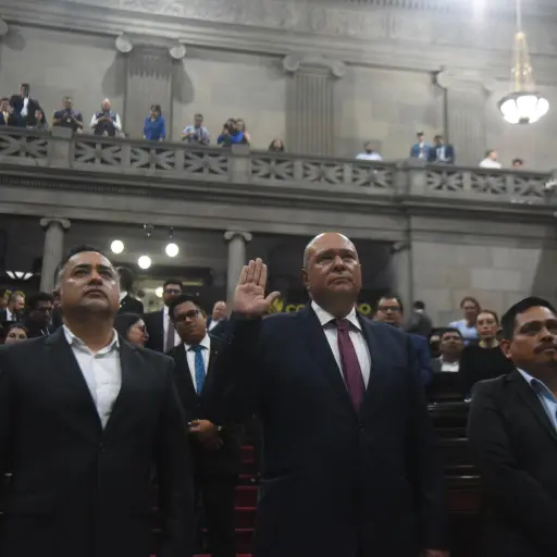 El diputado Orlando Blanco al momento de ser juramentado como primer secretario de junta directiva período 2025-2026 del Congreso, el martes 4 de noviembre. ,Omar Solís/Emisoras Unidas