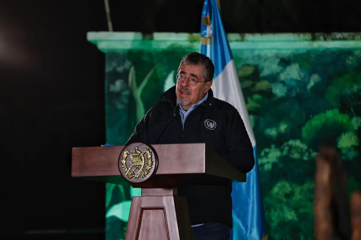 El presidente Bernardo Arévalo durante la Ronda en Cobán., Foto Micivi