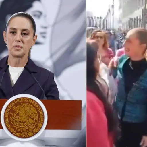 Presidenta de México denuncia a hombre que la acosó en plena calle ,EFE / Captura de pantalla de la red social X