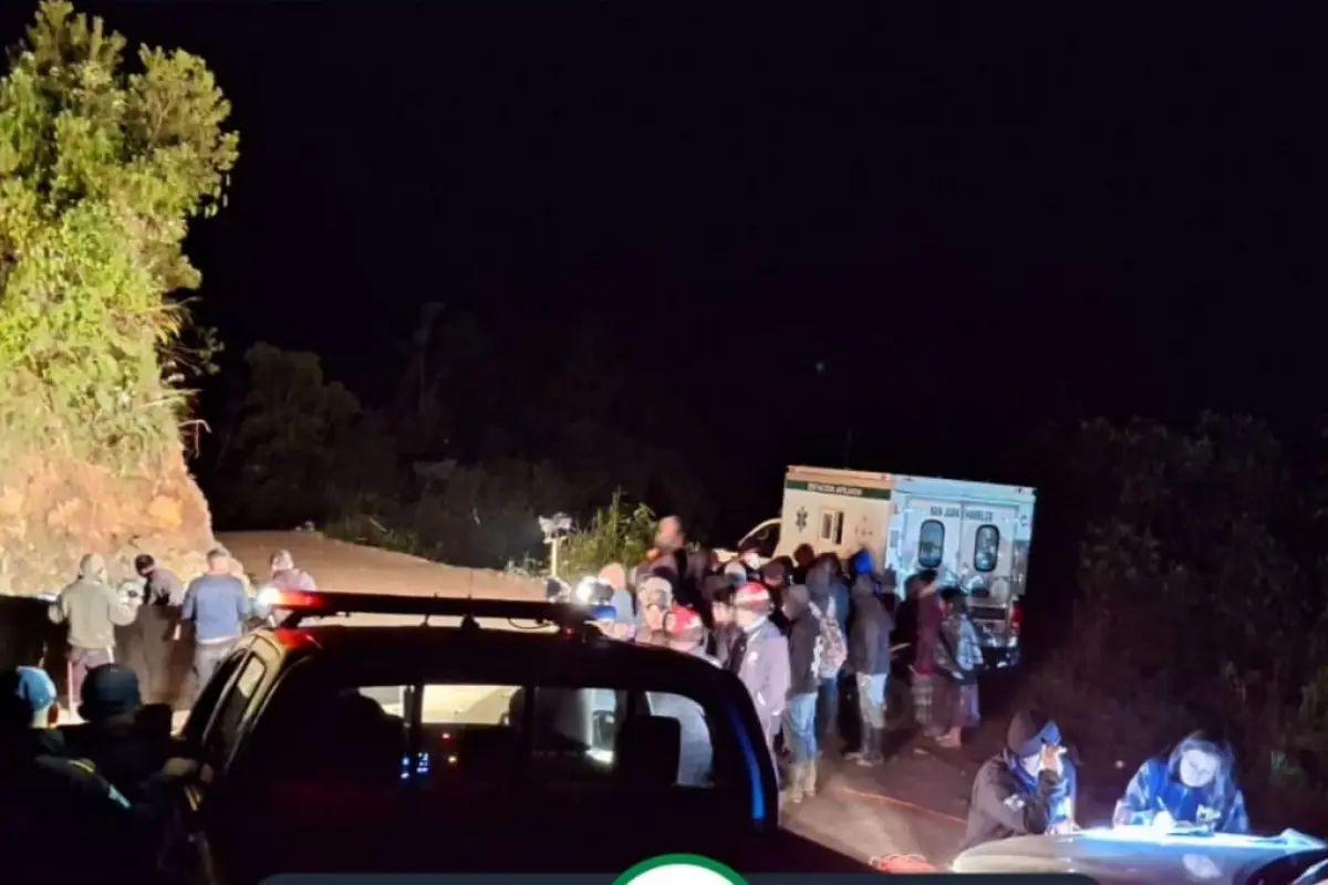 El accidente ocurrió en horas de la madrugada, según los cuerpos de rescate., Bomberos Municipales Departamentales. 