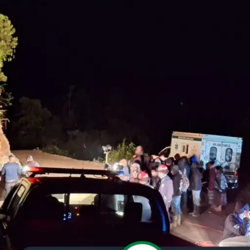 El accidente ocurrió en horas de la madrugada, según los cuerpos de rescate. ,Bomberos Municipales Departamentales. 