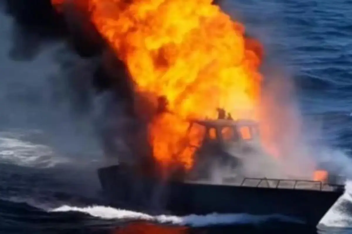 Ataque estadounidense a presunta narcolancha en el Caribe., Redes sociales.