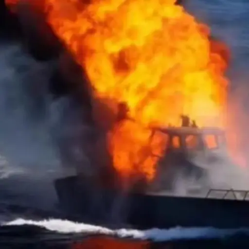 Ataque estadounidense a presunta narcolancha en el Caribe. ,Redes sociales.