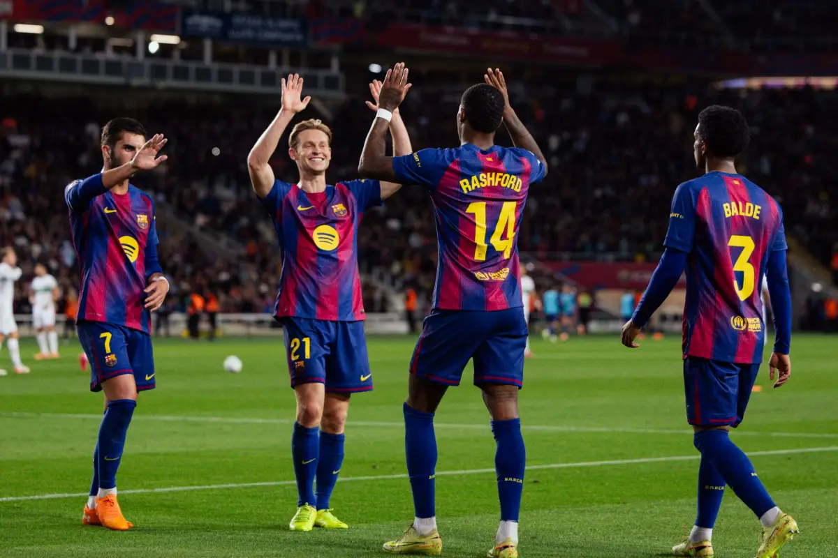 Celebración del FC Barcelona ante el Elche - FC Barcelona