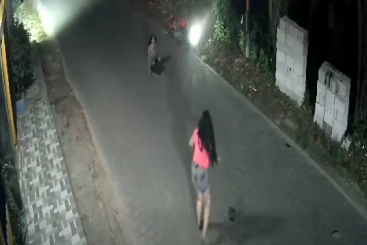 Accidente en motocicleta., Captura de pantalla video X.