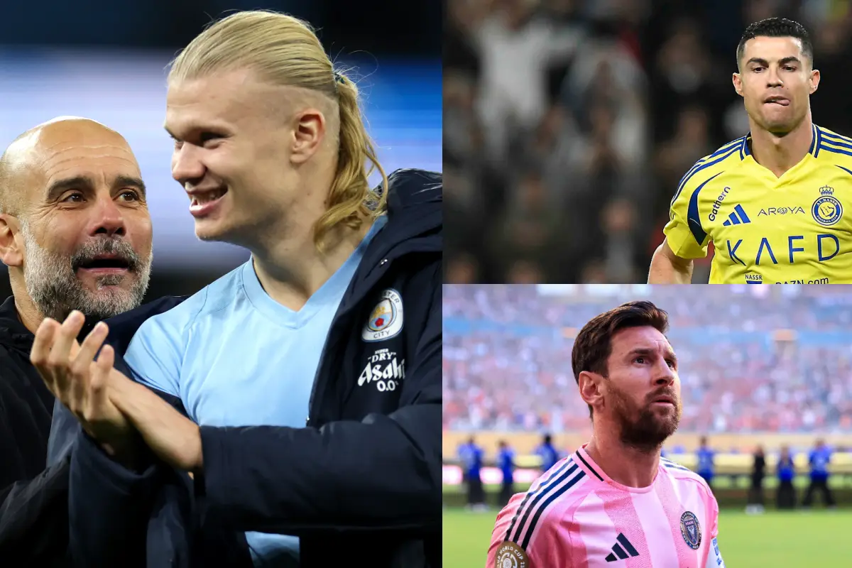 Pep Guardiola respaldó a su goleador, el noruego Erling Haaland 