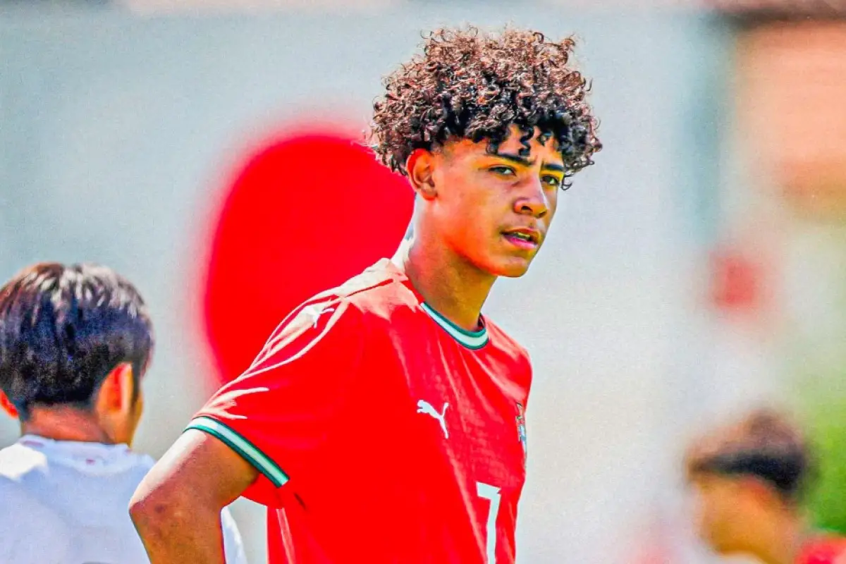 El hijo de Cristiano Ronaldo marcó su primer gol con la Sub-16 de Portugal