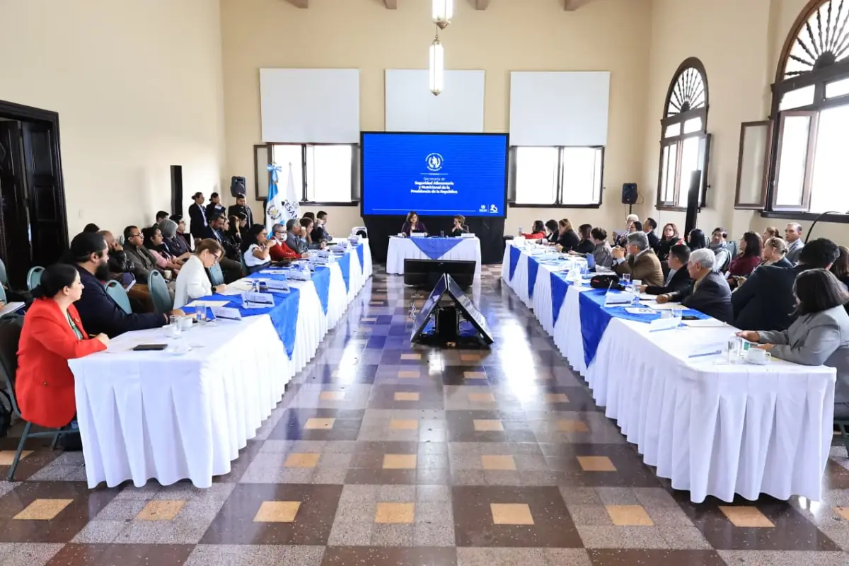 Reunión del Conasan., Gobierno de Guatemala.