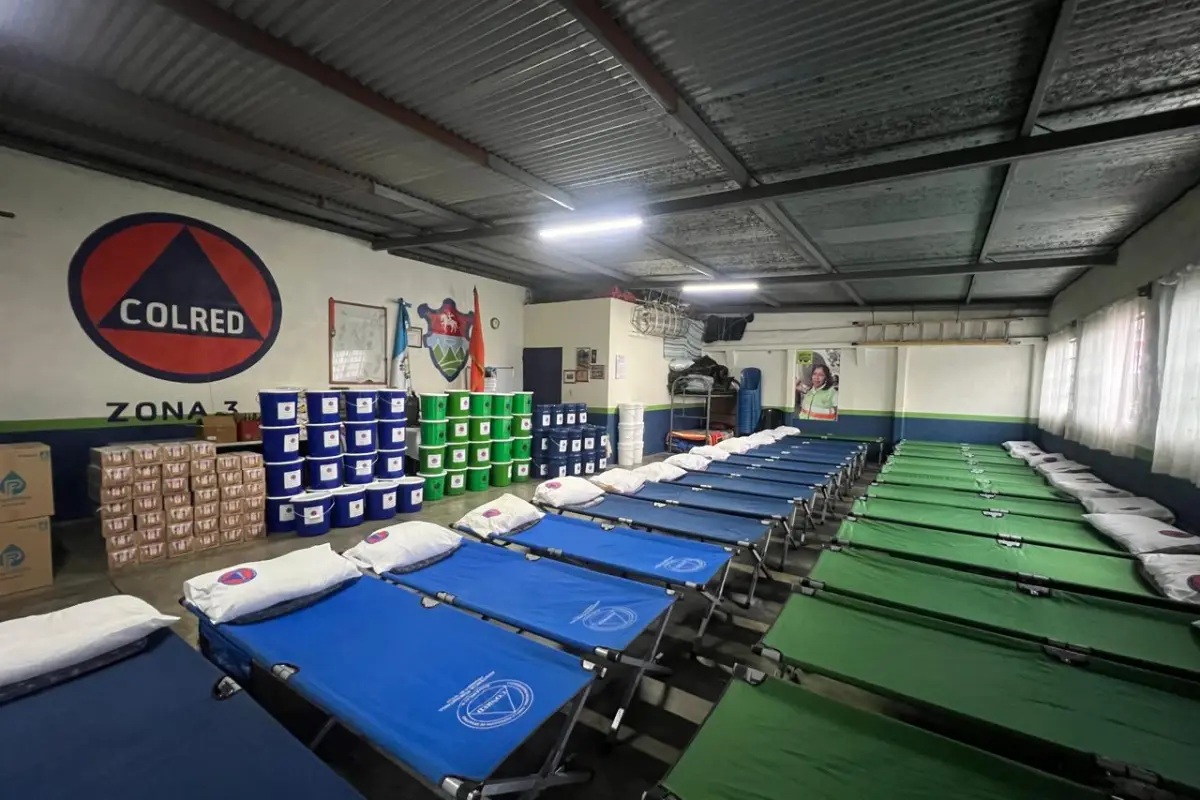 El albergue fue habilitado en El Gallito, zona 3., Foto Conred