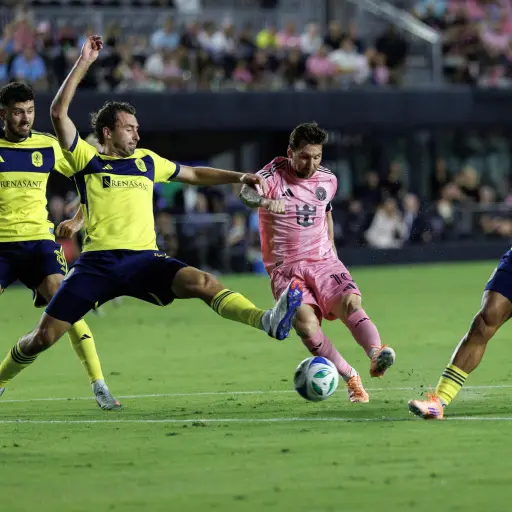 Acción de Leo Messi en un partido ante el Nashville - EFE