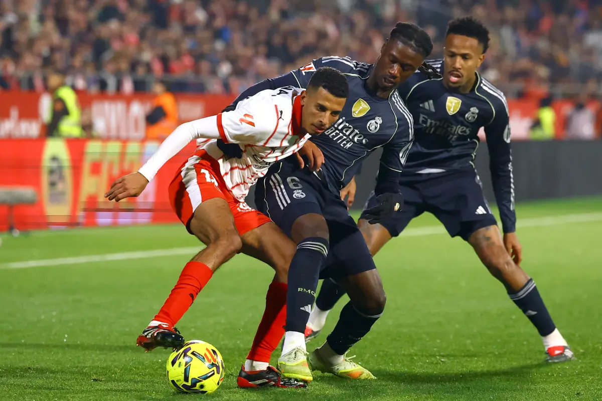 Partido entre Girona y Real Madrid. , Real Madrid.