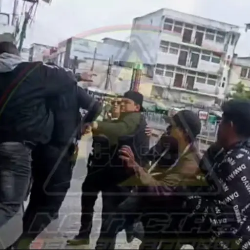 Mototaxistas en la zona 1. ,Captura de pantalla video Facebook.