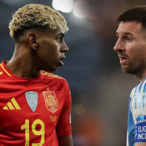 Lamine y Messi.  ,Especial.