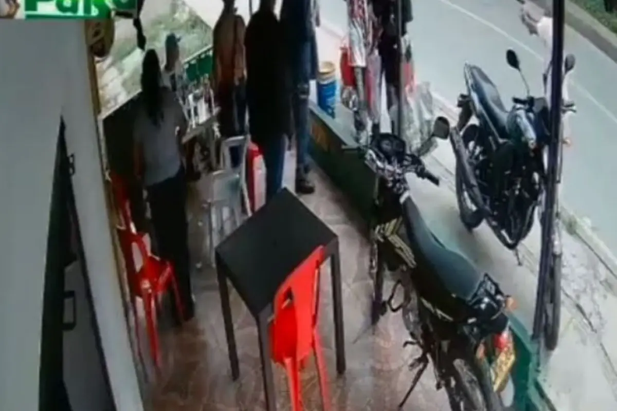 Asaltante baleado., Captura de pantalla video X.