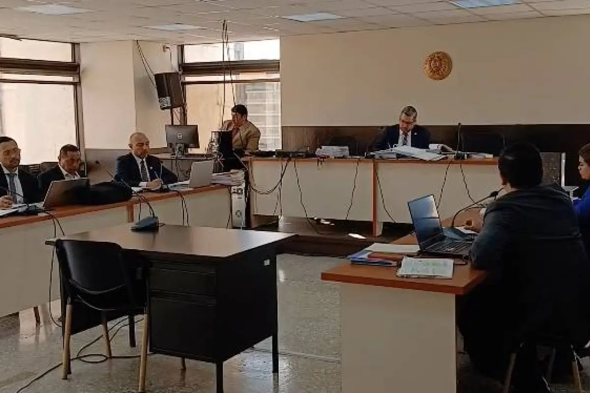 Edwin Romeo Sicán, funcionario del Ministeiro de Salud, en audiencia del caso Unops., Ángel Oliva/EU
