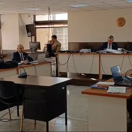 Edwin Romeo Sicán, funcionario del Ministeiro de Salud, en audiencia del caso Unops. ,Ángel Oliva/EU
