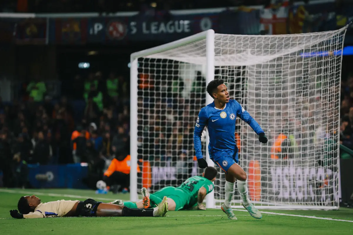 Celebración de Estevao ante el FC Barcelona - Chelsea FC