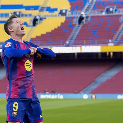 Lewandowski marca el primer gol en el regreso del Barça al Camp Nou - EFE