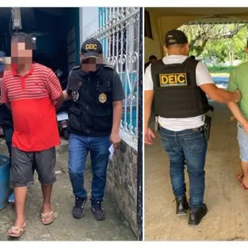 Dos personas fueron capturadas en seguimiento del crimen de familiares de un diputado en Izabal. ,PNC