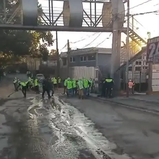 Actualmente se realizan tareas de limpieza. ,Foto Municipalidad 