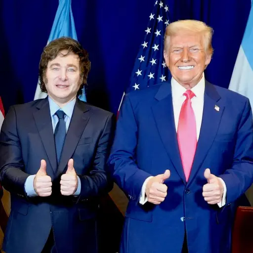 Javier Milei junto a Donald Trump - X @JMilei