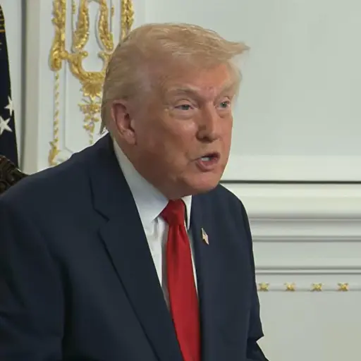 Fotografía de archivo de una captura de video tomada de una transmisión de la Casa Blanca del presidente de Estados Unidos, Donald Trump, desde Palm Beach (FL, EE ,UU