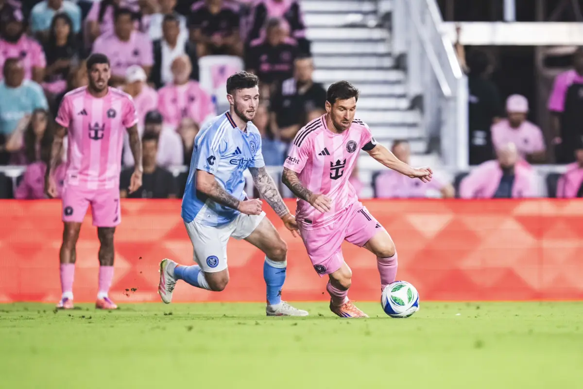 Lionel Messi en el partido entre Inter Miami y New York City FC - Inter Miami CF