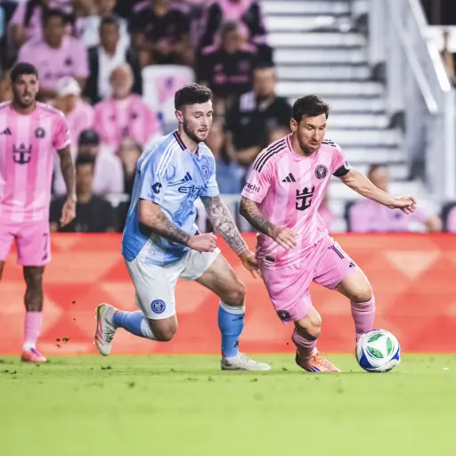 Lionel Messi en el partido entre Inter Miami y New York City FC - Inter Miami CF