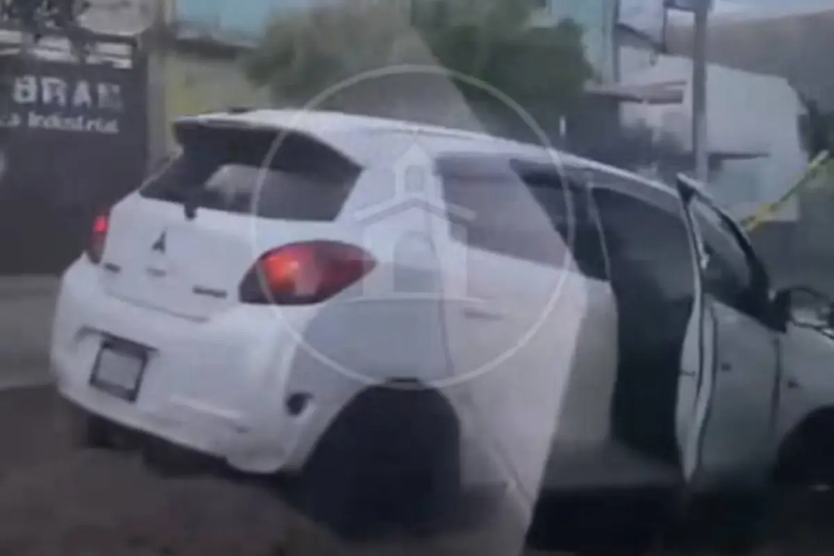 Accidente en la zona 6., Captura de pantalla video Facebook.