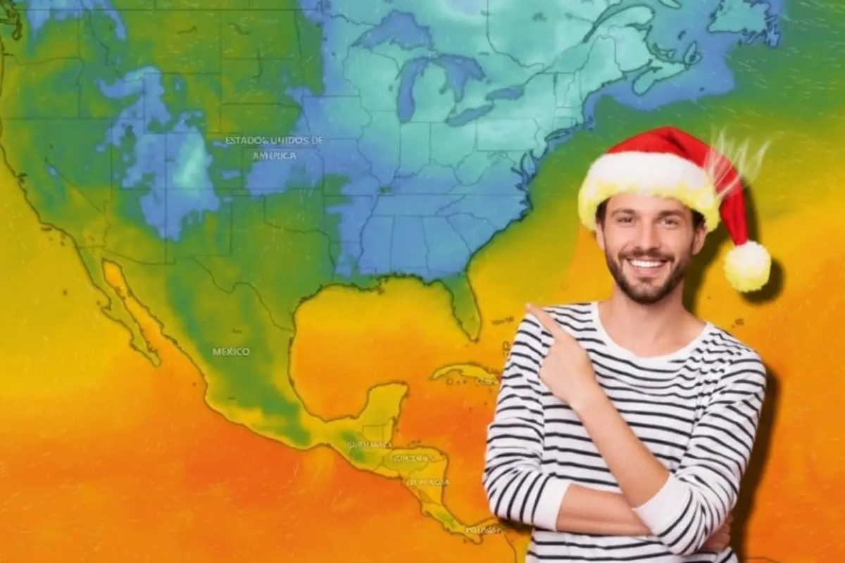 Calor extremo a finales de diciembre en EEUU. UU., Imagen creada con inteligencia artificial.