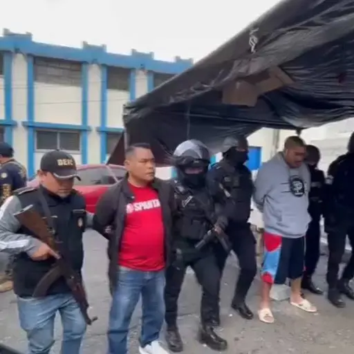 Presuntos integrantes de la estructura criminal 