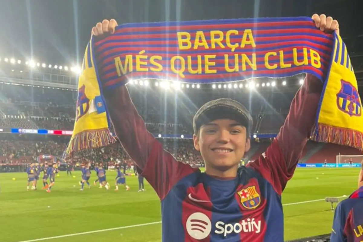 Julián Lemus cumplió su sueño de observar un partido del Barcelona