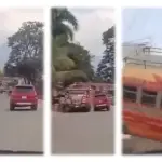 VIDEO. Bus cae a barranco tras colisión con vehículo en Huehuetenangot