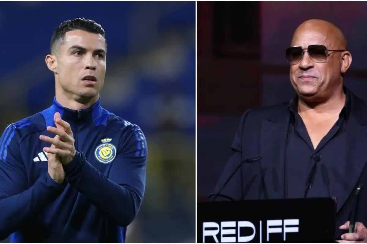 Cristiano Ronaldo y Vin Diesel., Especial.
