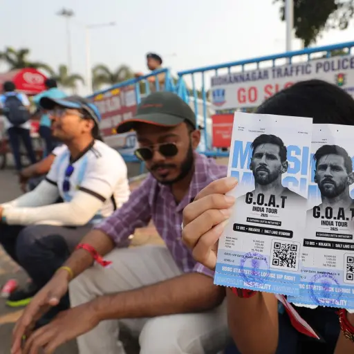 Caos por la visita de Messi a India - EFE