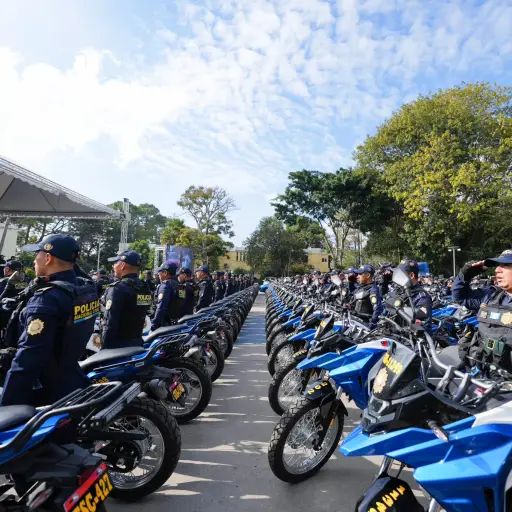 Los vehículos serán puestos de inmediato al servicio de la población. ,Foto Ministerio de Gobernación