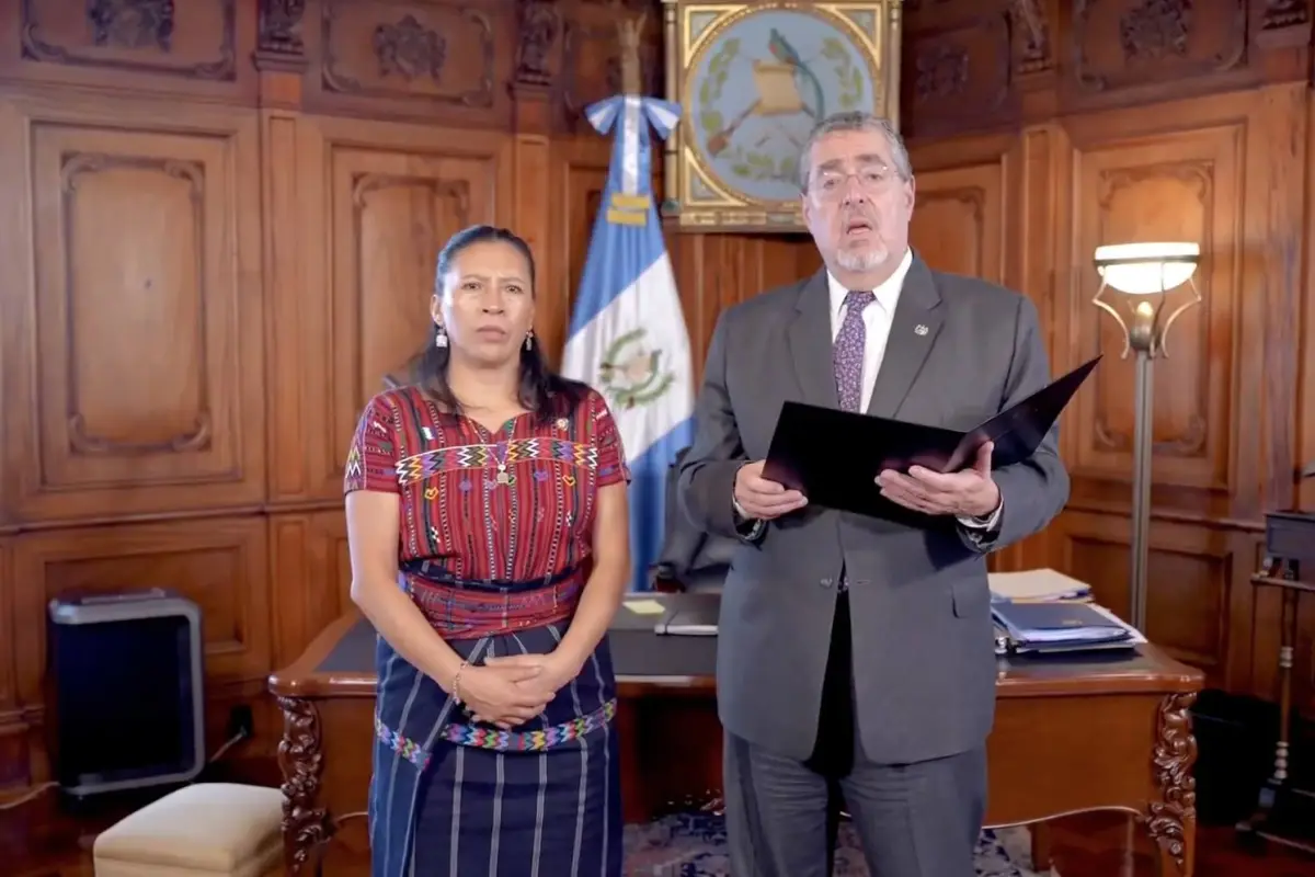 El presidente Bernardo Arévalo hizo el anunció esta tarde., Captura de pantalla
