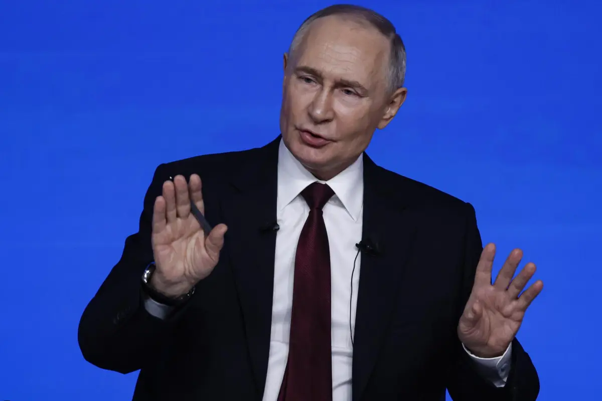 Vladimir Putin en su conferencia de prensa anual, EFE