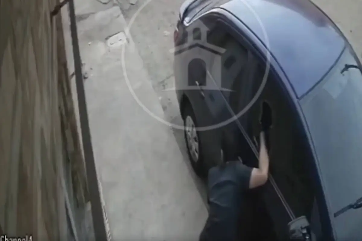 Insólito robo en zona 6., Captura de pantalla video Facebook.