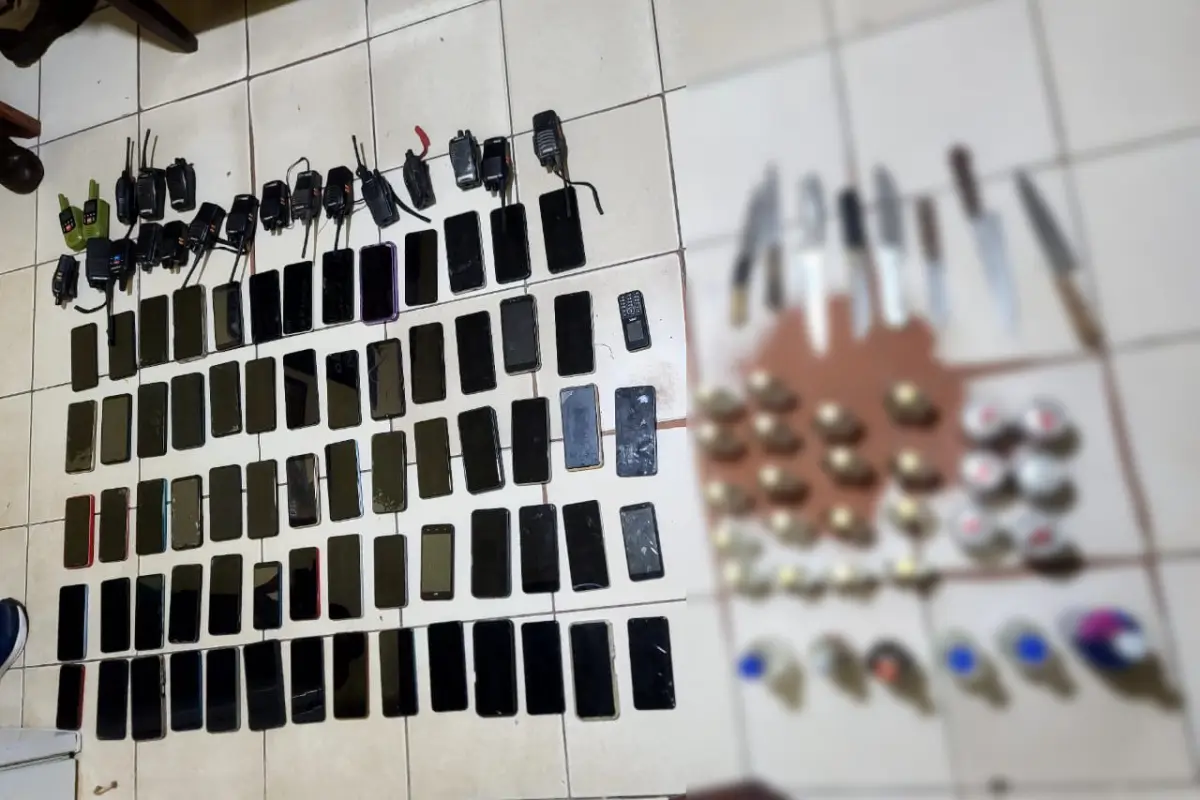 Resultados de la requisa en la cárcel de Puerto Barrios, Izabal., Sistema Penitenciario