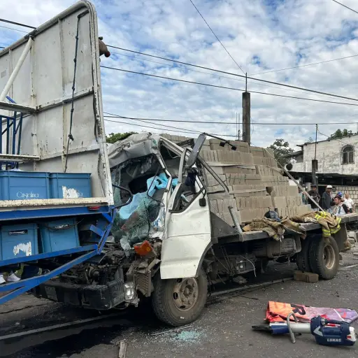 accidente en Santa Lucía Cotzumalguapa, Escuintla