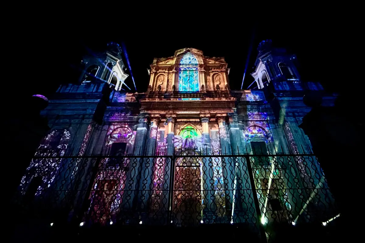 Durante cuatro noches, la Catedral se transformará en un lienzo luminoso. , Foto Omar Solís