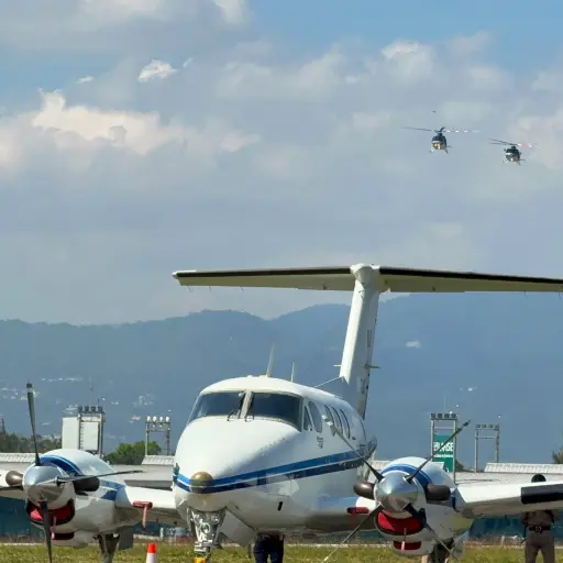 Acto para conmemorar los 104 años de creación de la Fuerza Aérea Guatemalteca. ,Gobierno de Guatemala