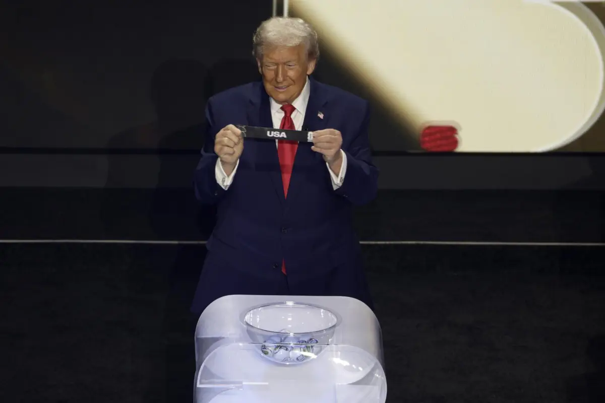 Donald Trump en el sorteo del Mundial 2026, EFE