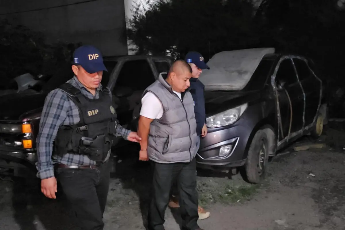 Mario Enrique Cojoc Quej detenido en San Cristóbal Verapaz. , Foto PNC