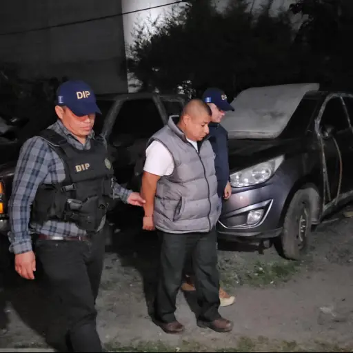 Mario Enrique Cojoc Quej detenido en San Cristóbal Verapaz.  ,Foto PNC