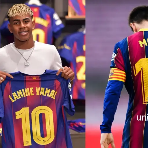 Lamine y Messi. ,Especial.