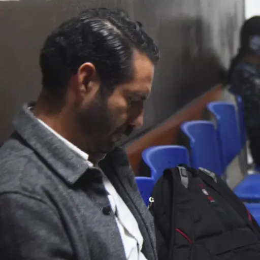 Juan Ignacio Berger en Torre de Tribunales el 2 de diciembre de 2025. ,Omar Solís/Emisoras Unidas