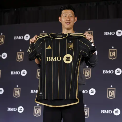 El surcoreano Heung-Min Son, durante su presentación como jugador de Los Angeles FC de la MLS , EFE/EPA/CAROLINE BREHMAN